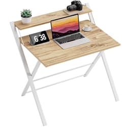Zeo Wood® - Bureau Inklapbaar - Computertafel - Bureau Houtkleur - Game Bureau - Laptoptafel — thumbnail 2