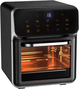 10L XXL Airfryer met Kijkvenster – Digitale Heteluchtfriteuse 360° Luchtcirculatie – Olievrij Frituren, Bakken & Grillen – Multifunctionele Airfryer Oven EU — thumbnail 1