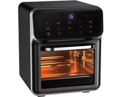 10L XXL Airfryer met Kijkvenster – Digitale Heteluchtfriteuse 360° Luchtcirculatie – Olievrij Frituren, Bakken & Grillen – Multifunctionele Airfryer Oven EU