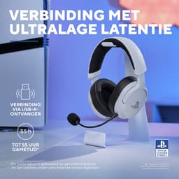 Trust GXT 499W Forta - Draadloze Gaming Headset - Official Licensed voor PS5 - werkt op PS4/PS5 - Batterijduur tot 55 uur - met USB-ontvanger - Wit — thumbnail 3