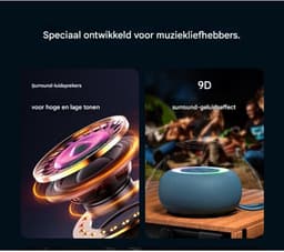 longziming -Bluetooth-luidspreker - Draagbare Outdoor Bluetooth Speaker – IPX6 waterdicht - 360° Surround Sound - RGB-verlichting - 24H accu — thumbnail 2