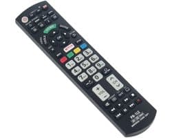 Afstandsbediening universeel - Geschikt voor Panasonic - Vervangende afstandsbediening voor televisie - Remote control - Zwart - Jonyx