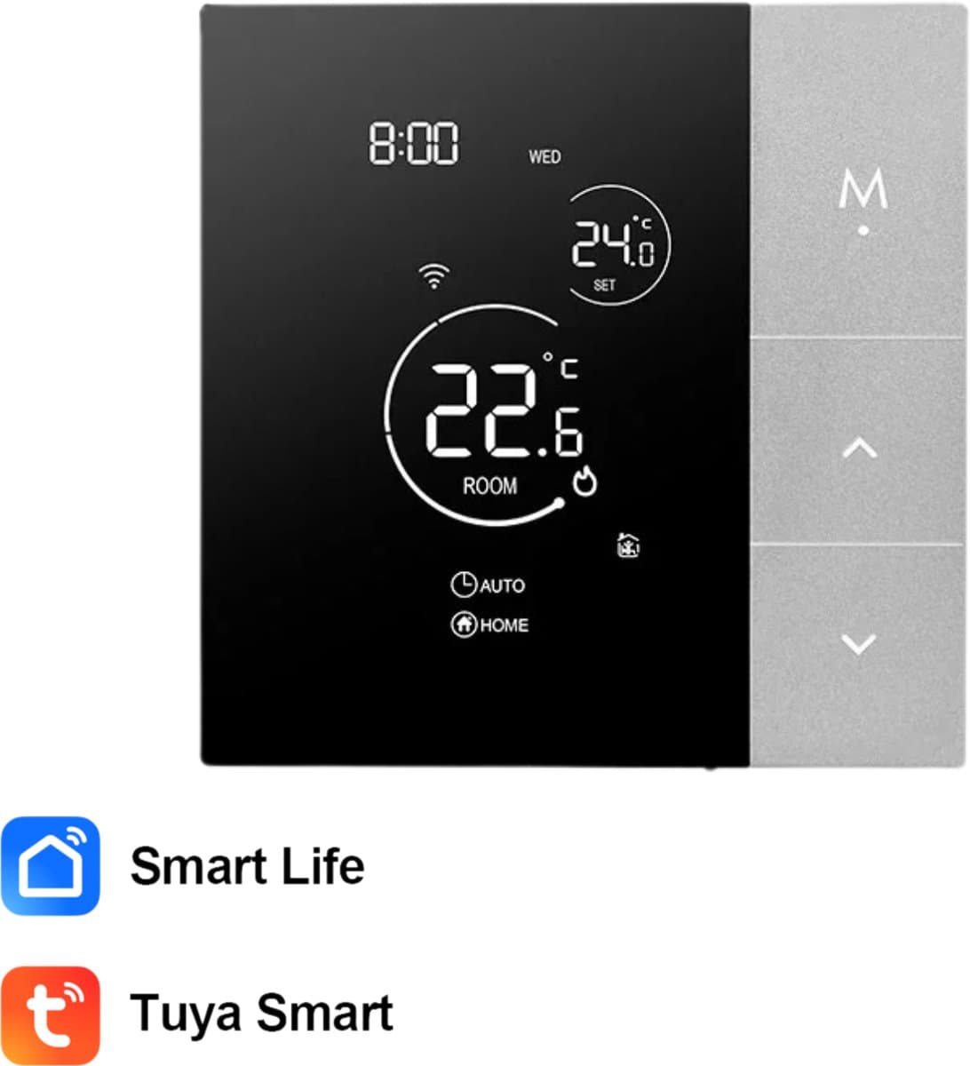 Rolu Thermostaat – Slimme Thermostaat – Thermostaat Voor CV – Tuya Smart Home – Google Home - Wifi — afbeelding 1