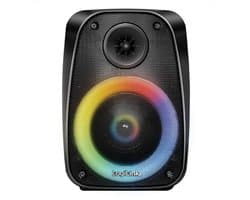 BT 5.0 TWS-luidspreker, 5 EQ-modi, RGB-verlichting, zwart