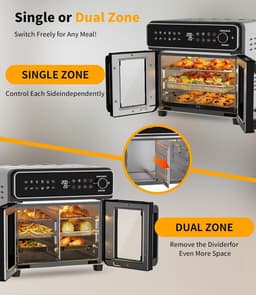 Grote Heteluchtfriteuse 23L met Mini-Oven Functie, 2600W en Touchscreen — thumbnail 2