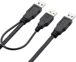 USB 3.0 Y-Kabel met Dubbele A-Stekker voor Externe Harde Schijf — thumbnail 3