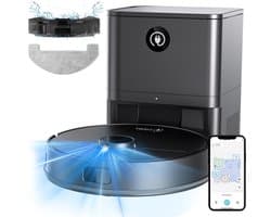 STEGA® RoboCleaner Max Robotstofzuiger met Leegstation en Dweilfunctie - LDS Lasernavigatie - Tot 150 min - APP