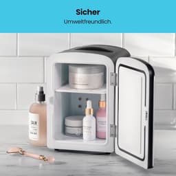 Mini Koelkast 4L Zwart – Draagbaar 12V/220V – Koelen & Verwarmen – Voor Skincare, Snacks & Drankjes – Stil & Compact — thumbnail 3