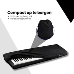 Keyboard Beschermhoes - Keyboard met 88 toetsen tot 130 cm Breed - Universeel - Pianobeschermer - Keyboardhoes - Keyboardbeschermer — thumbnail 3