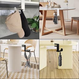 Hoofdtelefoon Houder - Koptelefoonstandaard Tafel - Bureau Organisatie - 360 Graden Draaibaar - 12 x 11 x 5.5 cm - Zwart — thumbnail 2