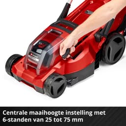 Einhell Accu Grasmaaier RASARRO 36/36 Li Kit - Power X-Change - 36 V/Li-ion - Maaibreedte 36 cm - Aanbevolen gazonoppervlakte: tot 400 m² - 45 L opvangbak - Maaihoogte: 25-75 mm - Incl. 2x 3.0 Ah Plus accu en 2 opladers — thumbnail 4