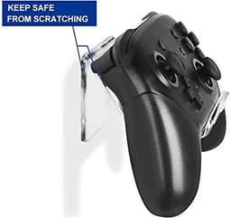 Wandhouder hoofdtelefoonstandaard transparant acryl houder universele gaming-headsets spelconsoles - 2 stuks magnetisch zelfklevend ontwerp — thumbnail 4