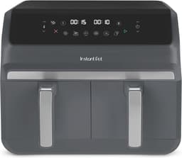 Dubbele Heteluchtfriteuse - Airfryer Dubbele Mand Airfryer - Gezond Koken - Dubbele Zone Functie - 8 Liter - Truffelgrijs — thumbnail 1