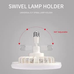 Ventilator met Lamp - Plafond Ventilator - Kleine Ruimtes - Inclusief Afstandsbediening - 30 cm Diameter - Wit — thumbnail 1