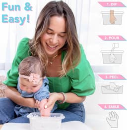 Baby Aandenken Set - Hand Voet Gips - Herinneringen Maken - Eenvoudig en Snel — thumbnail 3