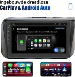 ESSGOO Autoradio 2Din Universeel - Android 15 - Apple Carplay & Android Auto - 9 Inch HD Touchscreen - GPS Navigatiesysteem - 4+64GB — thumbnail 4