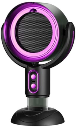 longziming -Draagbare Desktop Afzuigkap - USB Gevoede Ventilator - 2 Snelheidsstanden Voor Aanpasbare Luchtreiniging - 1 Set - Thuis En Onderweg - Paars — thumbnail 1