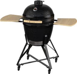 KitchenBrothers Kamado BBQ - 21 Inch Houtskool Barbecue - 45⌀ cm - PFAS-vrij - Complete Set - Egg BBQ met Accessoires inclusief Hoes - Zwart — thumbnail 1