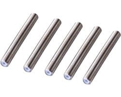 5x M6 RVS Extruder Hals met PTFE Binnenbuis voor 1.75mm Filament 3D Printer Accessoires