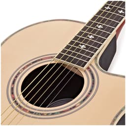 Roundback Elektro-akoestische gitaar van Gear4music, Natural — thumbnail 5