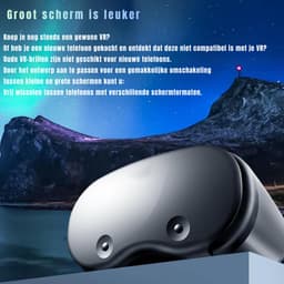 Aurixi® Virtual Reality Birl - VR Bril - VR Glasses - Android en iOS - Zwart- 20cm x 15cm x 12cm — thumbnail 5