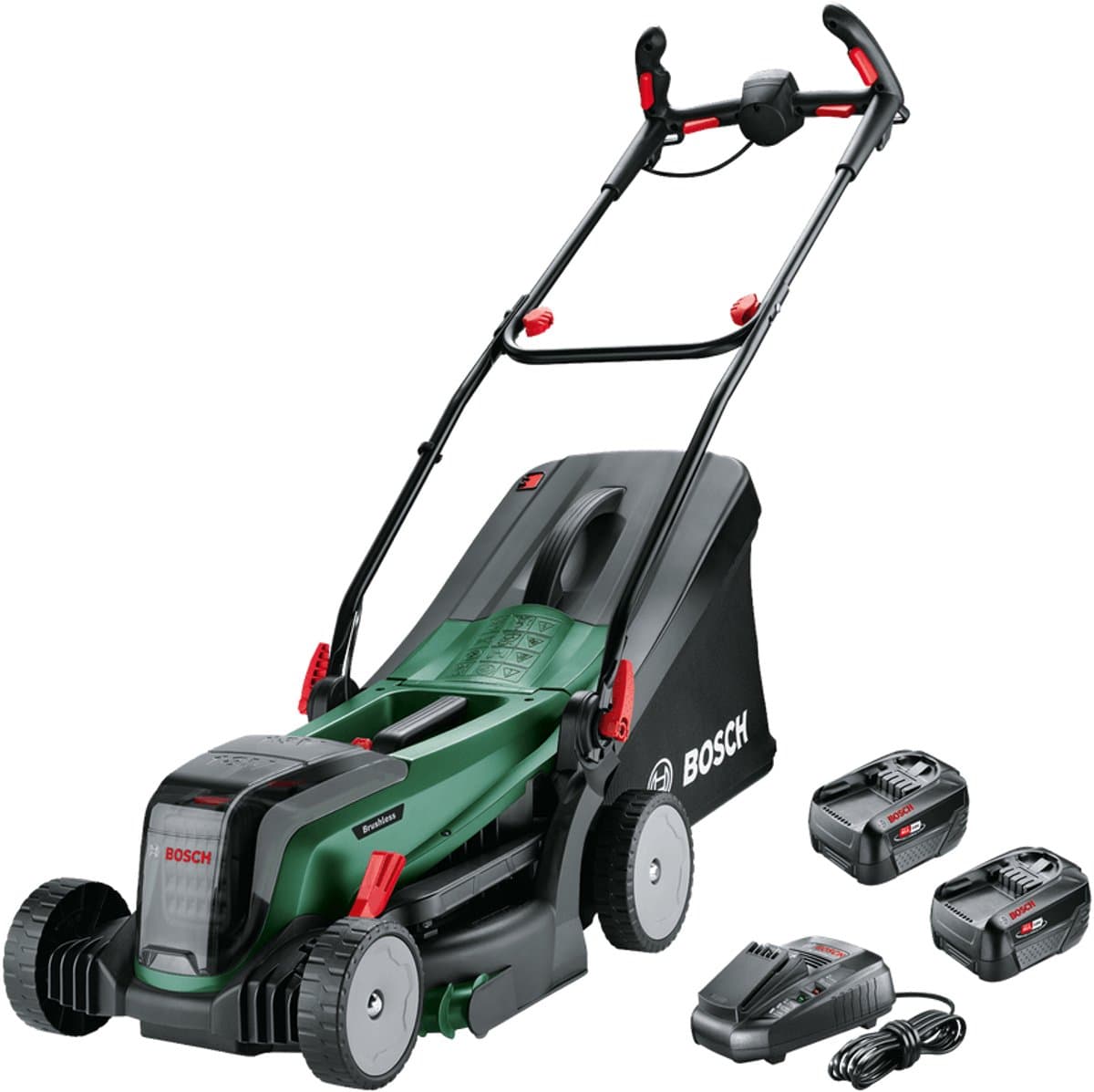 Bosch UniversalRotak 2x18V-37-550 - Accu-grasmaaier - Inclusief 2x 18V Li-Ion (4.0 Ah) accu en Lader — afbeelding 1