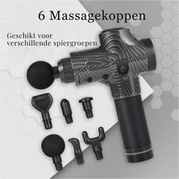 DIMICO - Massage apparaat - Massage-gun - Massage gun - Zwart - 50W - Massagepistool - Lichaam nek rug benen - Oplaadbaar - 30 standen — thumbnail 2