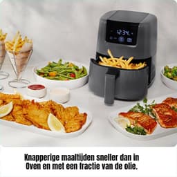 SVN® Mini Airfryer - Airfryer - Airfryer Klein - Grijs - ‎‎22cm x 26cm x 26cm — thumbnail 4