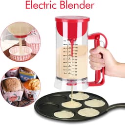 ACEP Elektrische Deegdispenser met Deksel en Weegschaal - 1200ML - Blender- Staafmixer - Alles in 1 - Keukenmachines - Keukenmixer — thumbnail 2