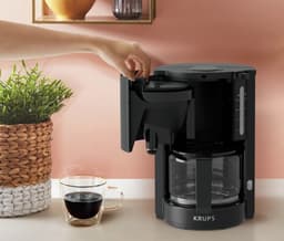 Krups F30901 ProAroma Filter Koffiezetapparaat – 10 Kopjes – Glazen Kan – 1050W – Automatische Uitschakeling – Zwart — thumbnail 3