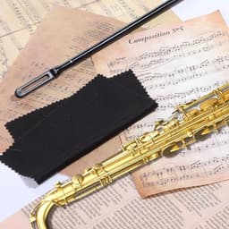 Fluit Reinigingsset - 3 Stuks - Schoon Wattenstaafjes - Fluitenreiniger - Muziekinstrumenten Polijsten - Doek Cleaner Accessoires - Reinigingsset Voor Dwarsfluit - Reinigingsdoek Set Voor Dwarsfluit En Saxofoon - Zwart — thumbnail 2