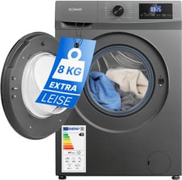 Bomann WA 7185 T Wasmachine - 8KG - 1400 toeren - 15 programma's - Stoomfunctie - Energieklasse A - 10 jaar motorgarantie — thumbnail 7