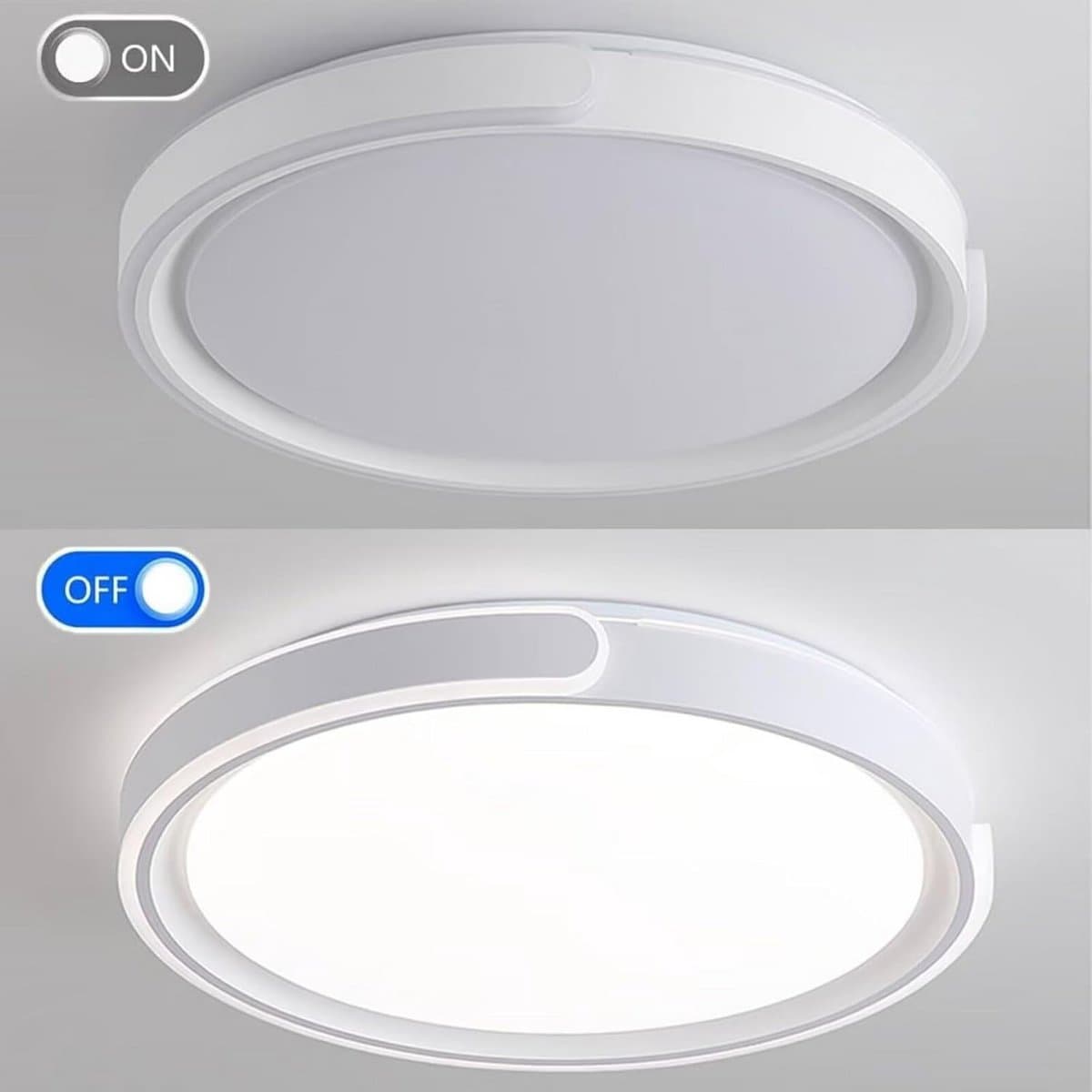 Dimbare LED Plafondlamp Rond Ø50cm met Afstandsbediening - Warmwit tot Koelwit Licht (3000K-6500K) — afbeelding 1