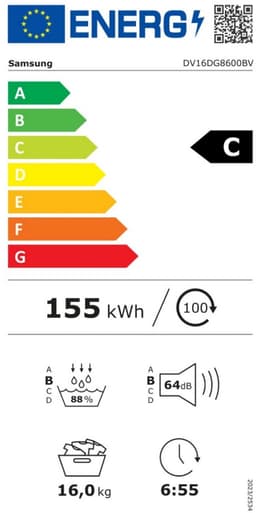 Samsung | Droogkast DV16DG8600BVU3 16KG AI Dry — thumbnail 8
