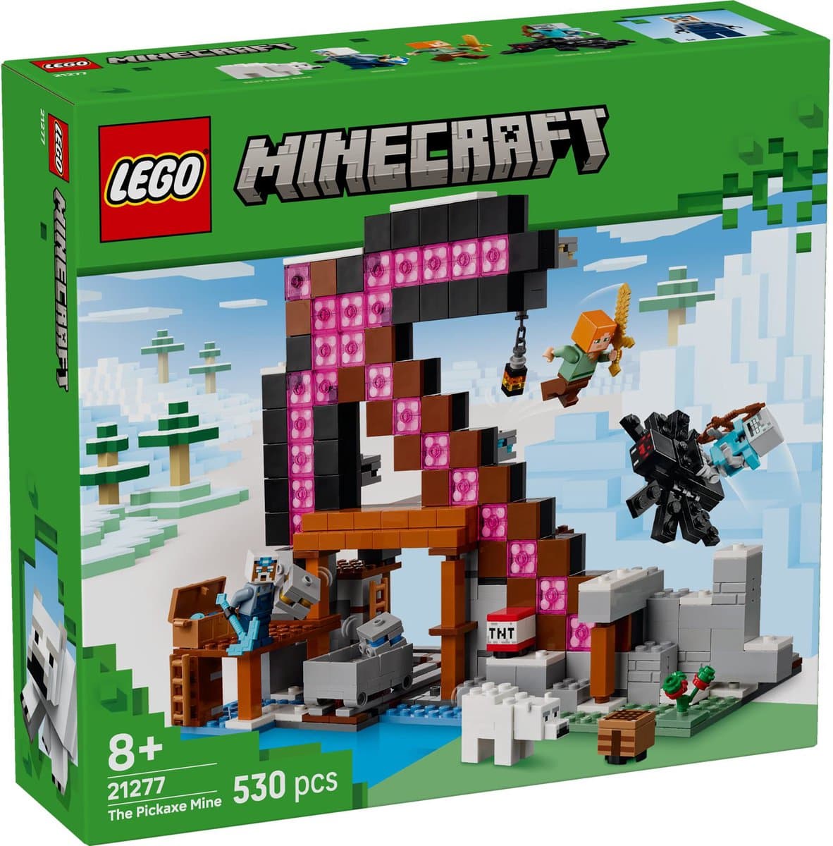 LEGO Minecraft De Pikhouweelmijn Bouwpakket voor Kinderen - 21277 — afbeelding 1