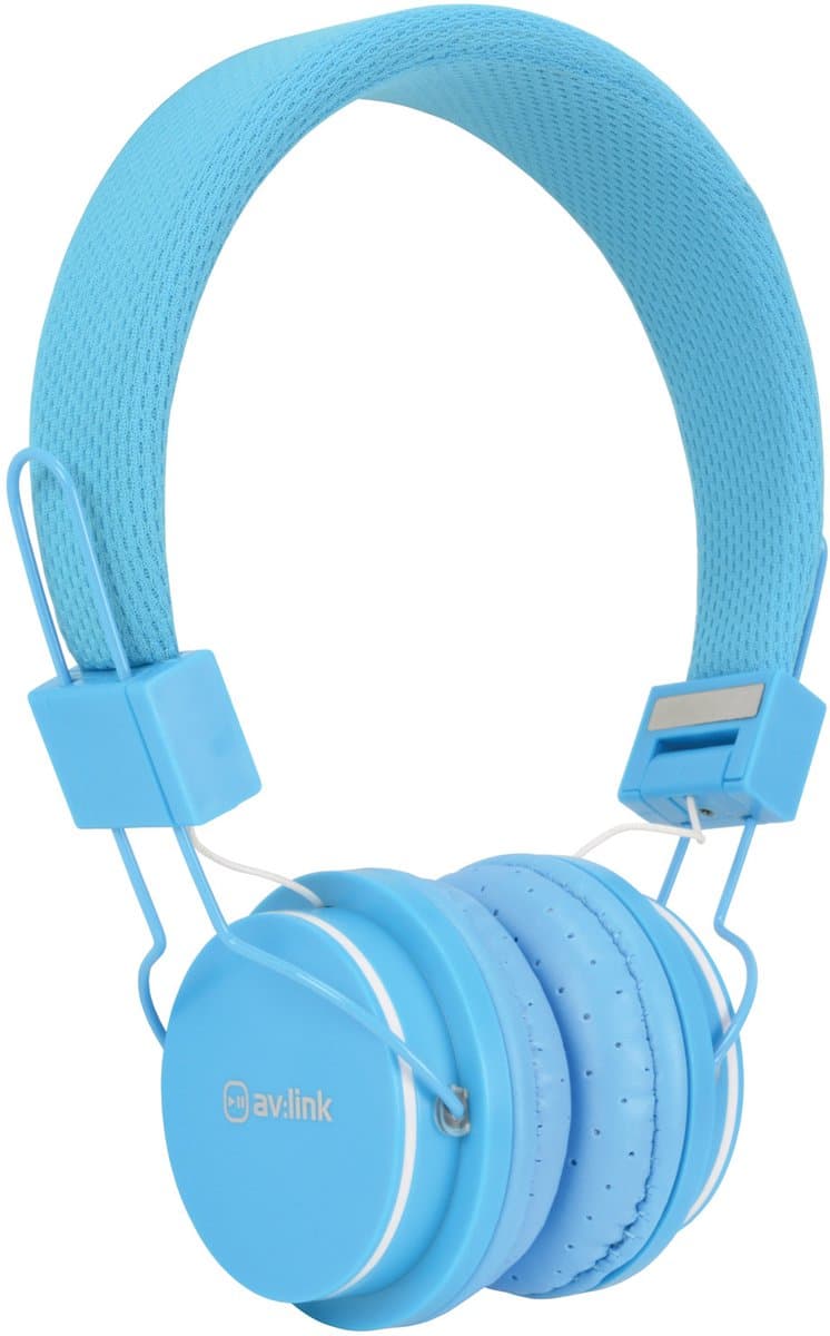 AV:Link CH850-BLU educatieve school kinderhoofdtelefoon met volumebegrenzer en microfoon — afbeelding 1