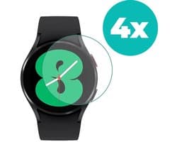 Samsung Galaxy Watch 4 screenprotector 44 mm - 4 stuks - Geschikt voor Samsung Galaxy Watch 4 44mm en Watch 5 44mm - Bescherming smartwatch scherm - Beschermer Samsung Galaxy Watch 4 screen protector beschermplaatje - 4 stuks