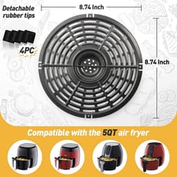 Vervangende Antiaanbak Grillpan voor 5QT Airfryer – Crisper Plaat voor diverse merken — thumbnail 7