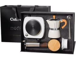 Luxe Koffie Reisset | Filter Koffie met Koffiemolen | Ketel | Voorraadpot | Koffiebonen Set