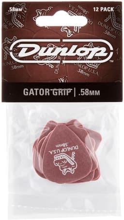 Jim Dunlop Gator Grip - Plectrums - 0,58 mm - Player's Pack 12 Stuks — thumbnail 1
