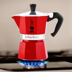 Bialetti Moka Express 6 Kops Rood – Espressopot – Aluminium – 270 ml — thumbnail 5