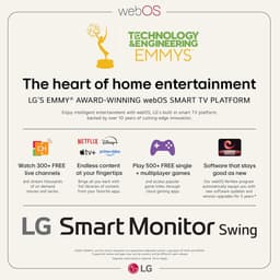 LG Swing 32U889SA - 4K Smart Touchscreen Monitor - TV - Met verrijdbare standaard - Apple AirPlay - WebOs Apps - Wi-Fi - Bluetooth — thumbnail 7