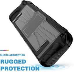 YONO Grip Case geschikt voor Nintendo Switch 2 - Ergonomische Cover met Standaard - Zwart — thumbnail 5