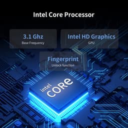 Acmine Laptop - 15.6" FHD IPS - 16 GB RAM - 512GB SSD - Intel Alder Lake i7-6500U - Windows 11 - Vingerafdrukontgrendeling - Met AZERTY-Toetsenbordsticker - Grijs — thumbnail 5