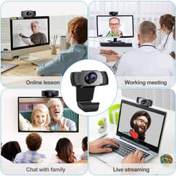 USB Webcam 720P HD – Met Ruisonderdrukking Microfoon – Plug & Play – PC Camera – Voor Laptop en Desktop — thumbnail 4