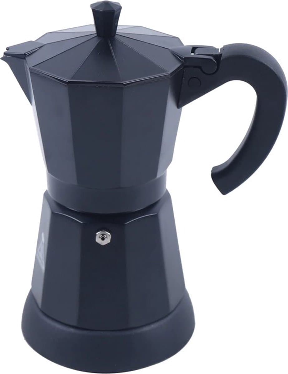 Mercadome® Koffie Percolator - Moka pot - Espressopot - Hittebestendig handvat - Klassiek ontwerp - Elektrisch - 300ML - Zwart — afbeelding 1