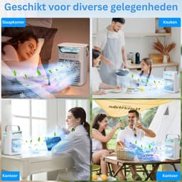 MKSS® Mobiele Airco - Airconditioning - Ventilatoren - Airco Zonder Afvoerslang - Wit — thumbnail 4