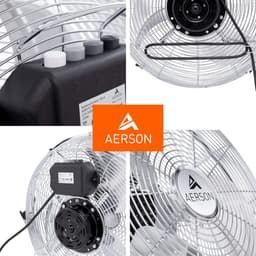 RFWR® Vloerventilator 40 cm met 3 standen en hoge luchtstroom - Robuuste metalen uitvoering — thumbnail 1