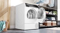 Bosch WQB246CPNL - Serie 8 - Wasdroger - Warmtepompdroger - Zelfreinigende condensor - Blijvend energiezuinig - Zeer stil- 9 kg - Droogt zoals jij wilt met Auto Dry - Wit — thumbnail 9