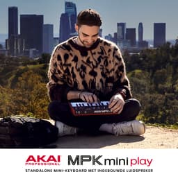 Akai Professional MPK Mini Play MK3 - MIDI-keyboardcontroller met ingebouwde luidspreker en geluiden plus dynamisch keyboard, MPC-pads, softwarepakket en Native Instruments Sound Package — thumbnail 5